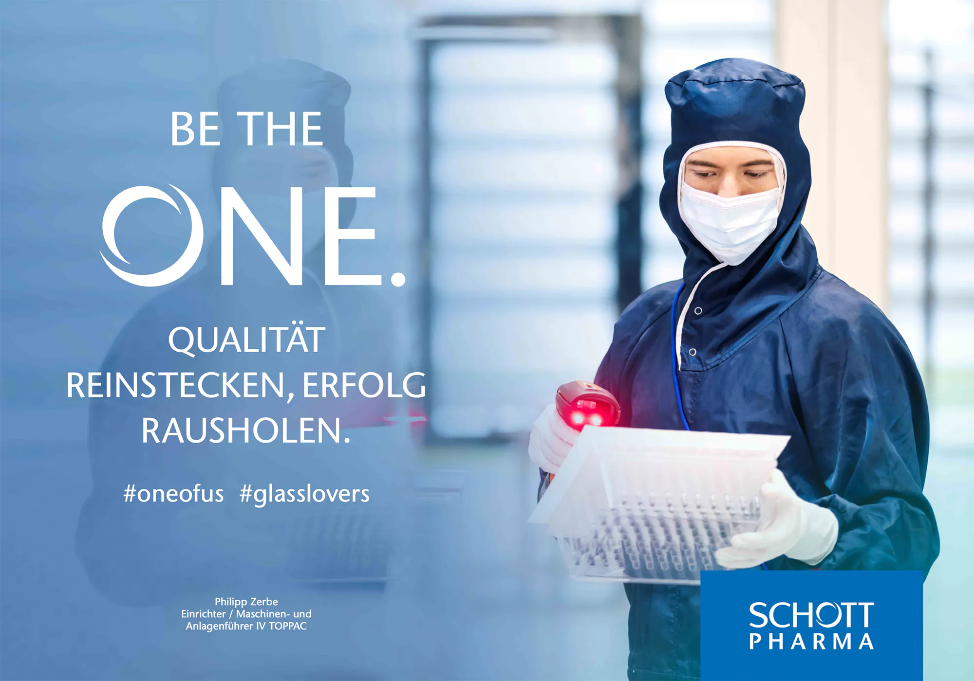 Ein Arbeiter in einem Reisntraum bei der Qualitätskontrolle wird auf diesem Mitarbeiterfoto gzeig